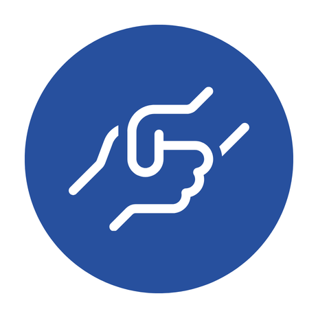 Shaking hands icon
