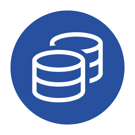 Two stacks of coins icon