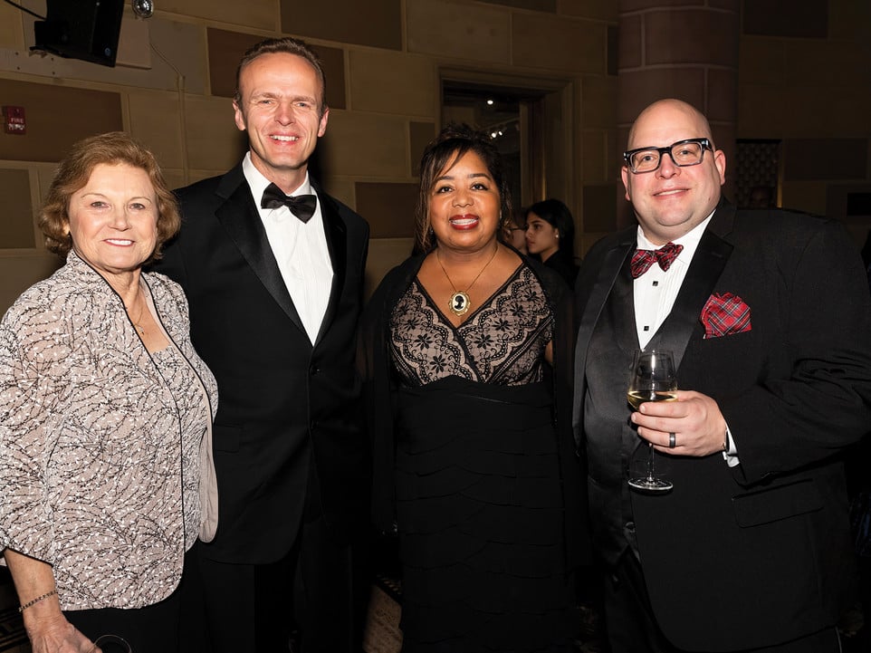 Hon. Cari M. Dominguez, NACD senior vice president of content Friso van der Oord, Association of Corporate Counsel president and CEO Veta T. Richardson, and NACD chief financial officer Alex Obuchowski (as shown from left to right) gather at the 2022 NACD DE&I Awards Gala.